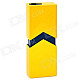 Geometrical Line Design Square Butane Lighter - Yellow + Black