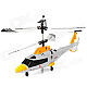 Mini Rechargeable 3.5-CH IR Remote Control Simulation Helicopter - Yellow + Black + White