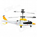 Mini Rechargeable 3.5-CH IR Remote Control Simulation Helicopter - Yellow + Black + White