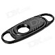 Portable Plastic and Stainless Steel Cigar Cutter Knife - Black