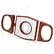 Portable Cigar Cutter Knife - Brown + Silver