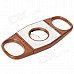 Portable Cigar Cutter Knife - Brown + Silver