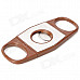 Portable Cigar Cutter Knife - Brown + Silver