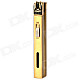 AM228 Cuboid Shaped Stainless Steel Windproof Gas Lighter - Golden