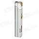 Long Strip Shape Windproof Butane Jet Lighter w/ On / Off Slider - Silver