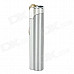 Long Strip Shape Windproof Butane Jet Lighter w/ On / Off Slider - Silver