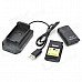 Dual 3.6V "4800mAh" Battery Packs w/ USB Charging Cradle / Cable for Xbox 360 Wireless Controller