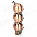 Stylish LED Eyes Skull Heads Pattern Gas Lighter - Bronze (3 x LR621)