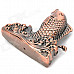 Stylish Carp Shaped Yellow Flame Butane Lighter - Bronze (4 x LR621)