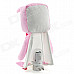 Cute Smiling Doll LED Night Wall Lamp - Pink + White