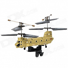 Rechargeable 3.5-CH IR Remote Control Dual-Propeller Transport Helicopter - Yellow + Black