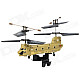 Rechargeable 3.5-CH IR Remote Control Dual-Propeller Transport Helicopter - Yellow + Black