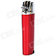 Cool J961 Wildfire Butane Gas Lighter - Red + Silver