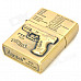 Gun Pattern Zinc Alloy Kerosene Oil Lighter - Golden