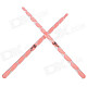 Instrument Acrylic Jazz Drum Sticks - Pink + Transparent (Pair)