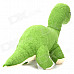 Cute Short Plush Fabric Dinosaur Style Toy Doll - Green