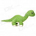 Cute Short Plush Fabric Dinosaur Style Toy Doll - Green