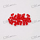 Austria Ornamental DIY Crystal Beads Red (50-Pack)