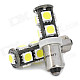 BA9S 4.5W 9x5060 SMD LED White Light Car Reading / Brake / Signal / Decorative Lamp (12V / 2-Piece)