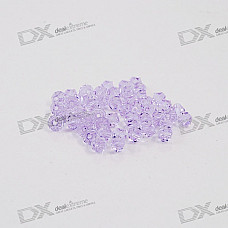 Austria Ornamental DIY Crystal Beads Lilac (50-Pack)