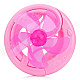 USB Powered Plastic 5-Blade Folding Cooling Fan for Computer - Pink