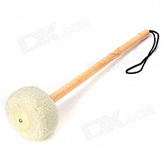 Instrument Cotton + Wood Gong Mallet - White