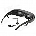 Rechargeable 72" Virtual Screen Video Player Glasses w/ TF / AV-In / 2.5mm Jacks - Black (4GB)