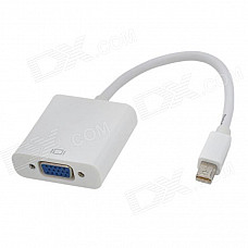 Thunderbolt to VGA Female Video Adapter Cable - White (15cm)