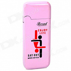 Sexy Love Pattern Butane Gas Lighter - Pink