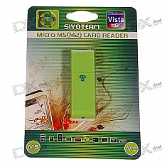 USB 2.0 M2 Memory Card Reader (Green)