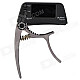 Portable Clip Chromatic Tuner / Capo for Guitar and Bass - Coffee + Black (2 x AAA)