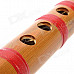 Handcrafted Chinese Traditional Bamboo Flute - Red + Yellow (F-Key)