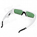 Universal USB Rechargeable 3D Active Shutter Glasses for DLP Projectors - White