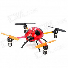 Creative 2.4GHz Remote Control 4-CH Ladybug Style Flying UFO w/ Gyro - Yellow + Black + Red