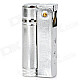 j015 Vintage Galvanized Iron Oil Lighter - Silver