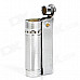 j015 Vintage Galvanized Iron Oil Lighter - Silver