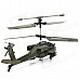 U803 IR Controlled Rechargeable 3.5-CH R/C Helicopter - Army Green