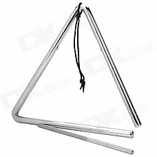 Musical Instrument Rhythm Percussion Metal Rod / Triangle Frame - Silver