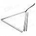 Musical Instrument Rhythm Percussion Metal Rod / Triangle Frame - Silver