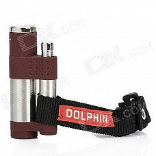 Outdoor Zinc Alloy Wind Resistant Butane Jet Lighter - Brown