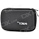 Protective Hard Artificial Leather Carrying Pouch for Nintendo 3DS - Black