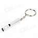 Outdoor Survival Aluminum Whistle Keychain - Silver