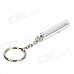 Outdoor Survival Aluminum Whistle Keychain - Silver