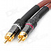 FUJICABLES 2-RCA Male to Male Connection Audio Cable - Brown (150cm)