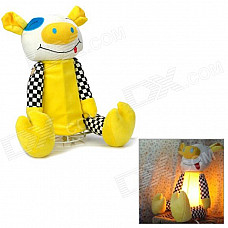 Cute Pig Doll Style Night Lamp - Yellow + Black + White