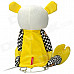 Cute Pig Doll Style Night Lamp - Yellow + Black + White