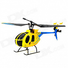 2.4GHz 2.2'' LCD Radio Control Rechargeable 4-CH R/C Helicopter w/ Gyroscope - Yellow + Black + Blue
