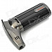 Portable 1300'C Stainless Steel Butane Jet Torch Lighter - Black + Grey