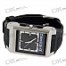 Bluetooth Cell Phone Caller ID Display Vibrating Wristwatch (Black Strap)