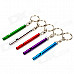 Creative Slim Whistle Style Keychain (Random Color)